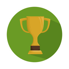 trophy cup isolated icon vector illustration design