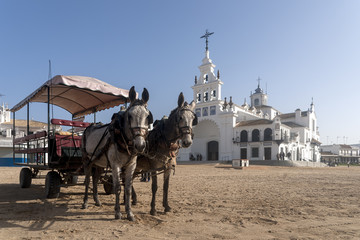 Ermita de El Rocío en la provincia de Huelva