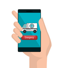 mobile health technology icon vector illustration design