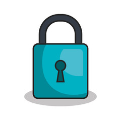 safe padlock isolated icon vector illustration design