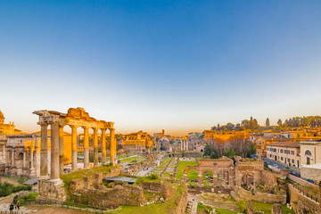 Obraz premium starożytne ruiny rzymskiego forum