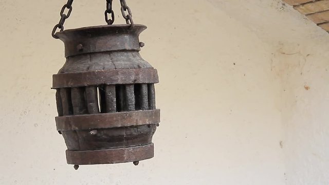unusual medieval lamp