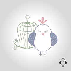 bird logo, icon and symbol vector illustration