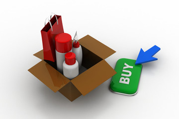 Cosmetic containers  with box