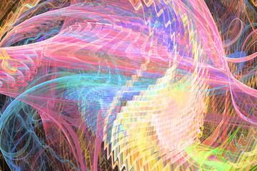 Fractal art background for creative design. Abstract fractal. De