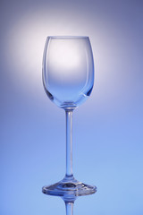 a glass of white wine - empty