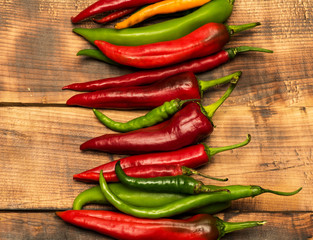colorful fresh chili peppers