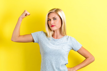 Powerful young woman