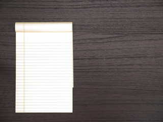 Dark Wood Desk Top, Notepad