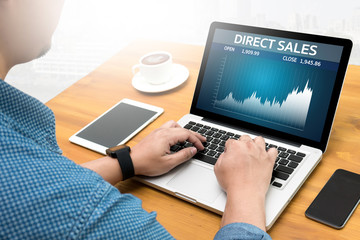 DIRECT SALES  Business, Technology, Internet and network concept
