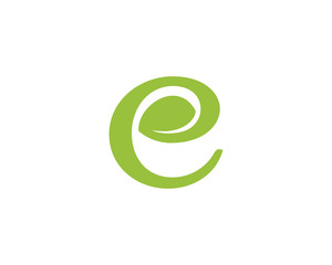Nu E leaf Letter Icon 2