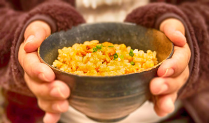 japanese rice in bowl