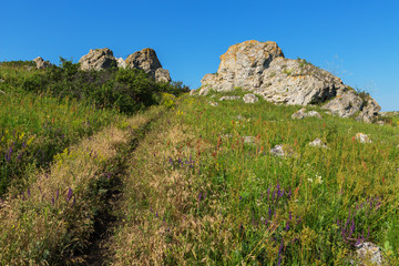 Fototapeta na wymiar Karalar regional landscape park in Crimea.