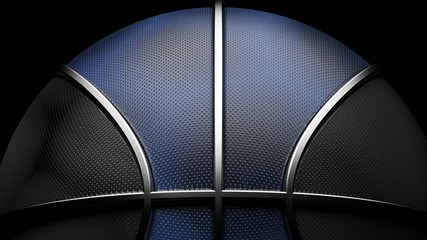 Basketball. 3D illustration. 3D CG. High resolution.