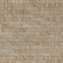 Seamless stone texture of yellow sandstone wall cladding