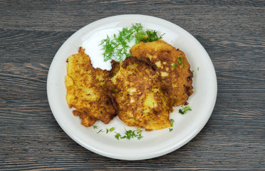 Roasted potato pancakes