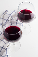 two glasses of wine