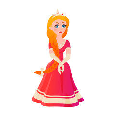 Plakat Princess character vectorillustration.