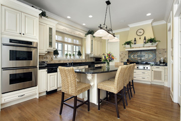 Kitchen with center island