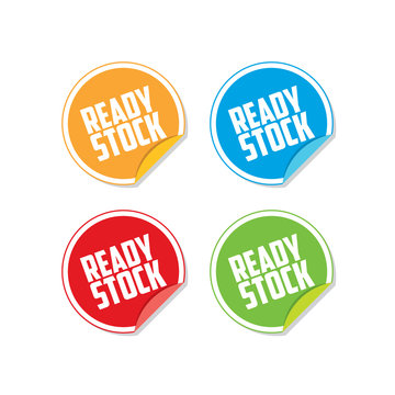 Colorful Ready Stock Sticker Labels