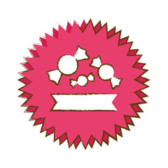 Seal stamp with candy icons over white background. colorful design. vector illustration