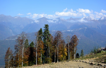 View of the ridge Psekhako