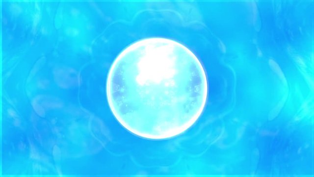 4K Kaleidoscope Glowing Sphere Ball Looped Animation