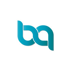 Obraz premium Initial Letter BA BN Rounded Lowercase Logo