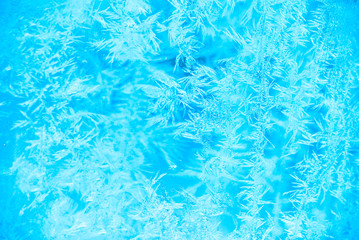 frost pattern on glass background texture