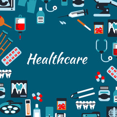 Healthcare medical infographic banner