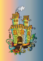 Fairy house, sketch for your design