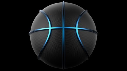 Basketball. 3D illustration. 3D CG. High resolution.