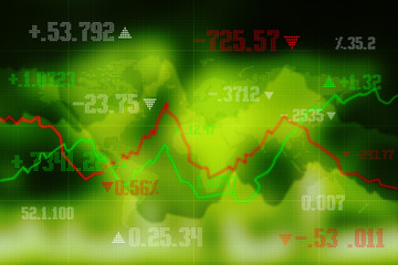 Stock market chart. Business graph background