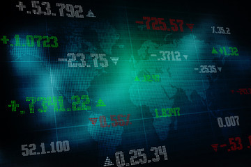 Stock market chart. Business graph background