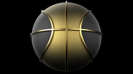Basketball. 3D illustration. 3D CG. High resolution.