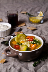 Soup with vegetables