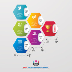 Template modern info graphic design for business, marketing, creative, web and graphics concept. Info-graphic inspire to drive your business project. Vector illustration. 