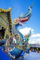 Fototapeta na wymiar Wat Rong Suaten is the public temple.This is the most popular te
