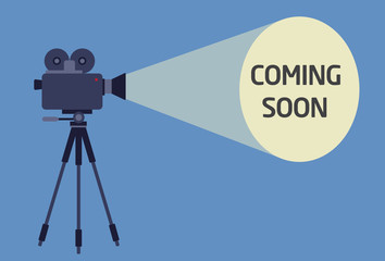 Flat Design of Video Camera With Light Beam