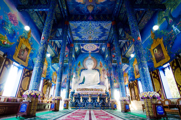 Naklejka premium Wat Rong Suaten is the public temple.This is the most popular te
