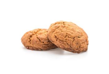 oatmeal raisin cookies on white