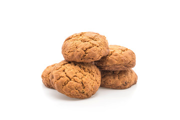 oatmeal raisin cookies on white