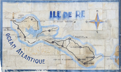 Carte Ile de ré