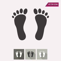 Foot - vector icon.