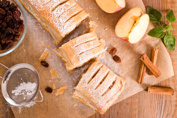 Apple strudel.