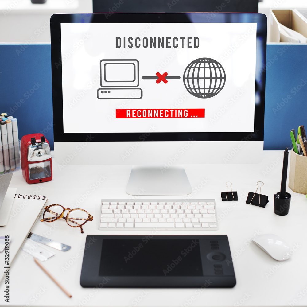 Poster disconnected disconnect error inaccessible concept