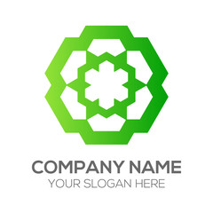 Green Hexagon Logo