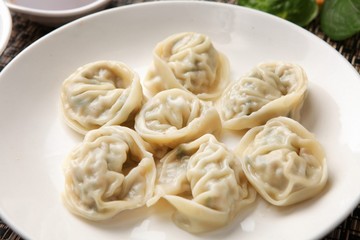 Meat Dumplings on plate