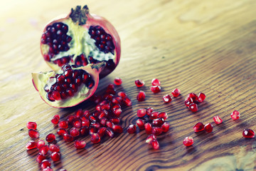 fruit fresh red pomegranate