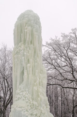 The frozen fountain in Kharkov, Ukraine


